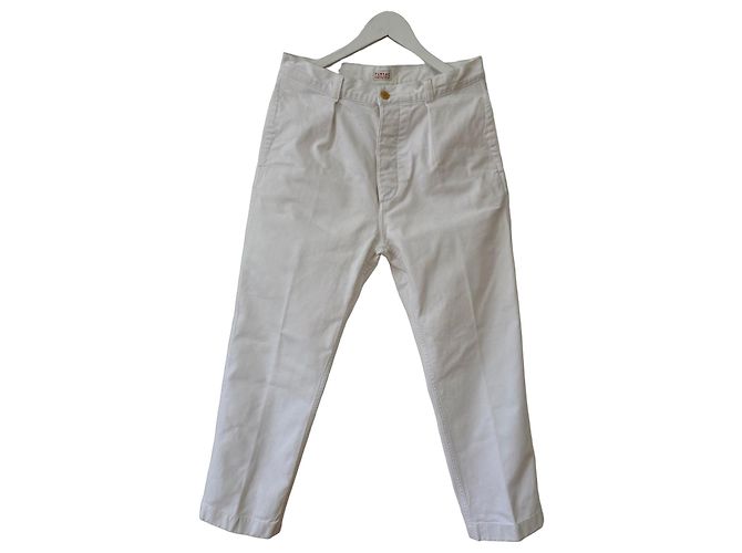 Autre Marque Fursac Baumwollhose weiß Größe 42