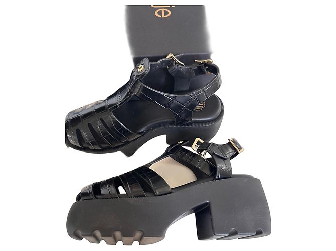 Sandali con platform nero Maje 