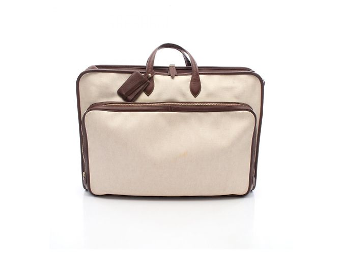 Hermès Sac à main Victoria Ecru Hermes Marron Écru