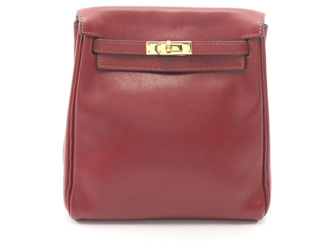 Hermès Hermes Kelly Ad PM Backpack/Handbag Dark red