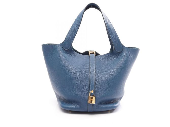 Hermès Hermes Picotin Lock MM Handtasche Blau