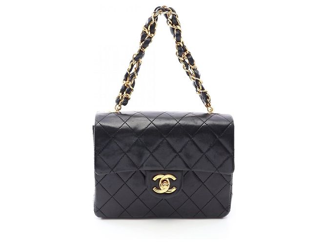 Chanel Mini Matelassé Handbag Black