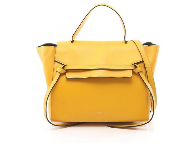 Céline Celine Belt Bag Mini - Gelbe Lederhandtasche