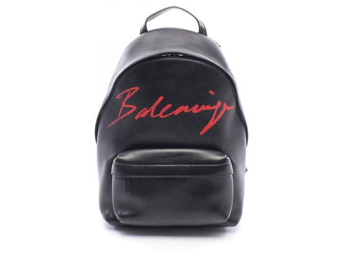 Balenciaga Everyday Backpack Black Red
