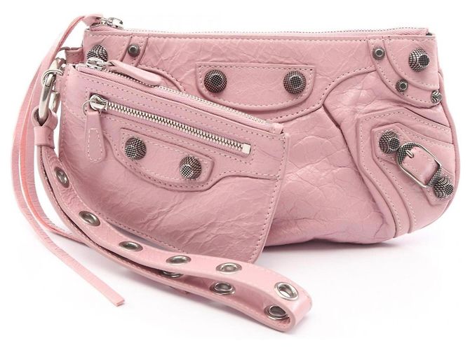 Balenciaga LE CAGOLE Second Bag Clutch Pink