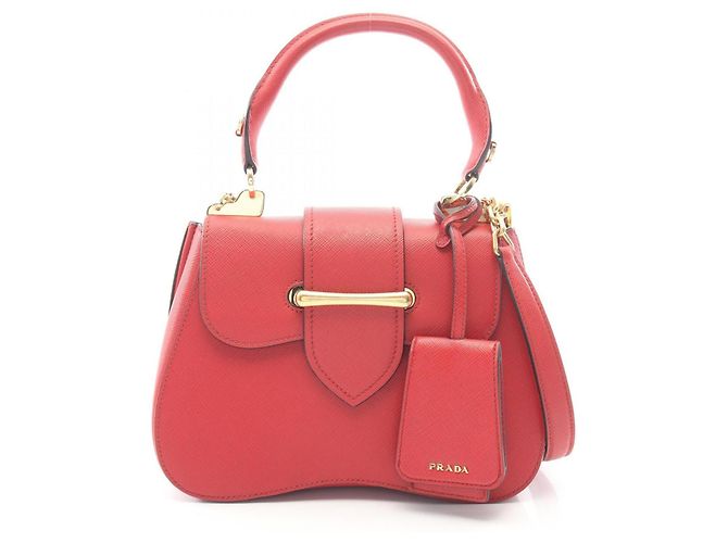 Saffiano Borsa a 2 modi Prada Sydney Rosso 
