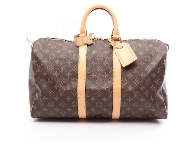 Louis Vuitton Keepall 45 Boston Bag Marron Monogramme