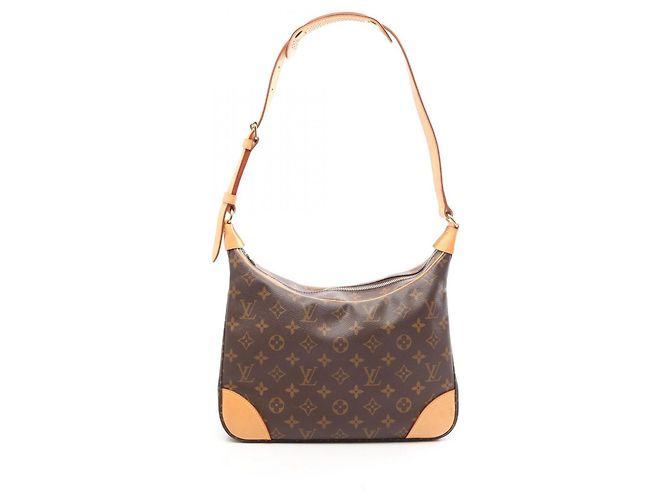 Borsa a Spalla Louis Vuitton Boulogne PM Monogram Marrone Monogramma