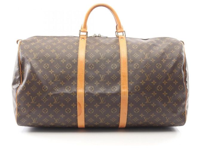 Bolsa Boston Louis Vuitton Keepall 60 Monogram Marrom Monograma