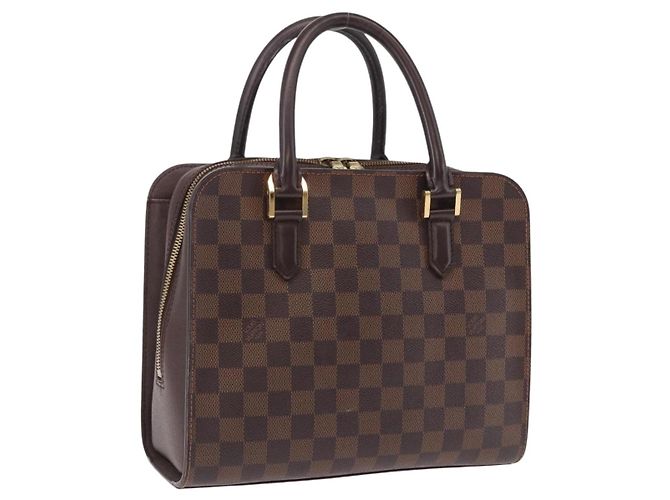 LOUIS VUITTON Borsa Damier Ebene Triana N51155 LV Auth fm5408