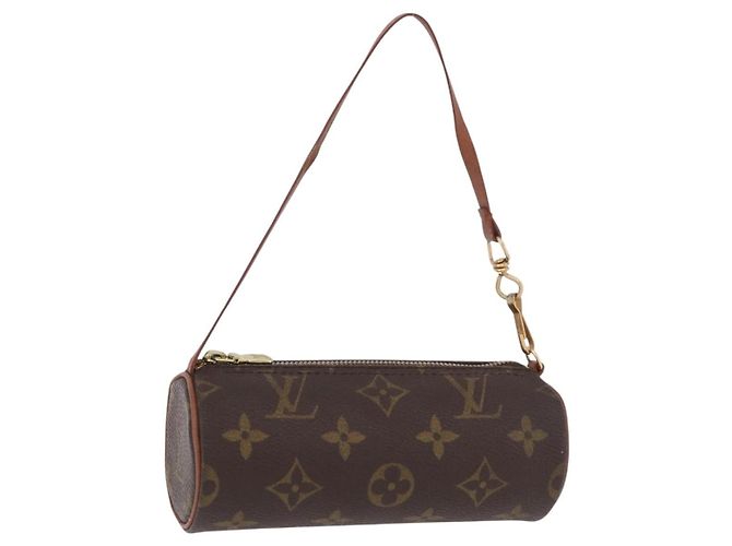 LOUIS VUITTON Monogram Papillon Pouch LV Auth BA14314 Monogramm