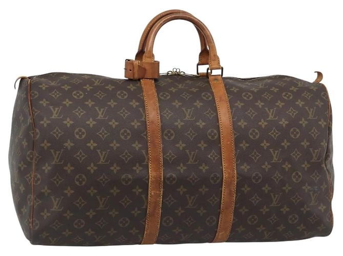 LOUIS VUITTON Bolso Boston Monogram Keepall 55 M41424 LV Auth 190419 Monograma