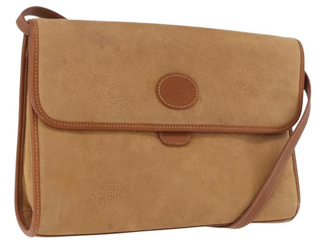 Borsa a Spalla GUCCI in Pelle Beige Oro Auth 191917 D'oro