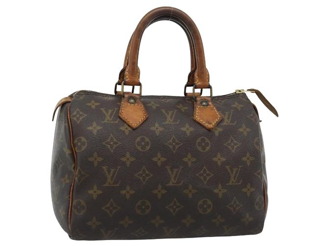 LOUIS VUITTON Monogram Speedy 25 Handtasche M41528 LV Auth 187869 Monogramm