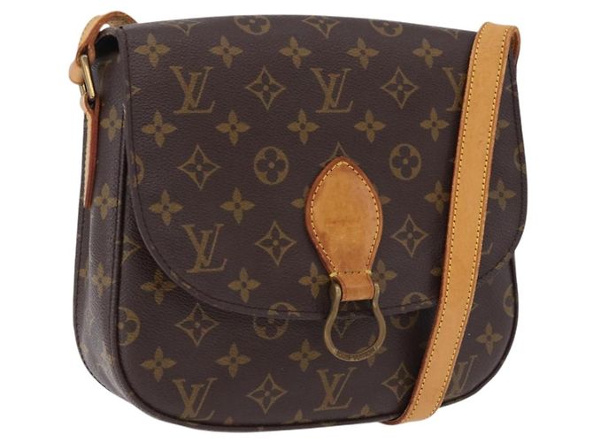 LOUIS VUITTON Monogram Saint Cloud GM Schultertasche M51242 LV Auth BA14321 Monogramm