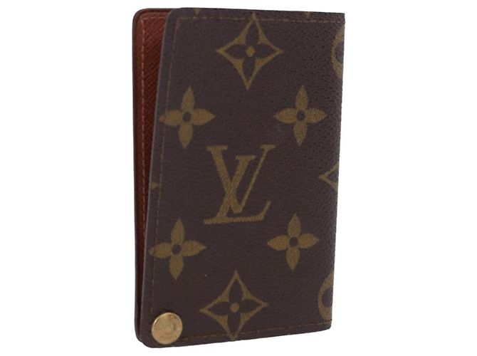 LOUIS VUITTON Monogram Porto Cartes Crdit Pression Card Case M60937 Auth BA14432