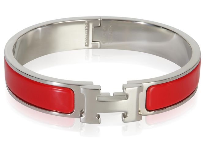 Pulsera Clic H Hermès en Rouge Amarante