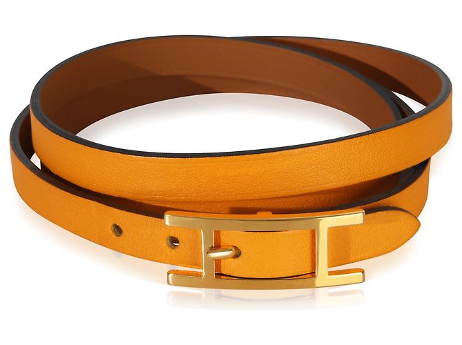 Pulseira Behapi Triple Tour banhada a ouro Hermès