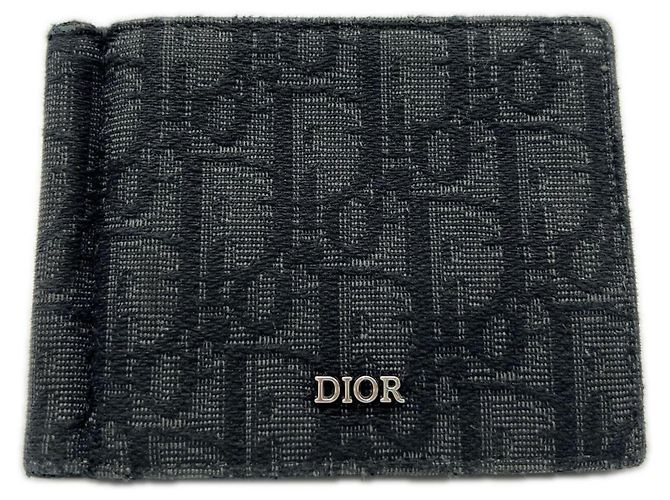 Christian Dior Bi-fold Wallet Brown Black