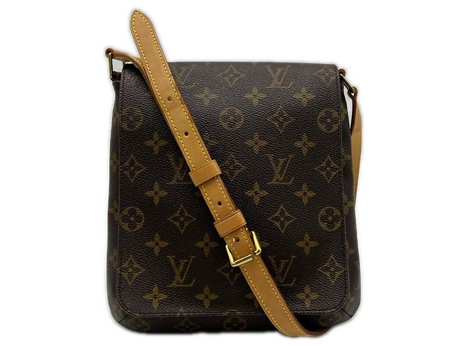 Bolsa de Ombro Louis Vuitton Monogram Musette Salsa Marrom Bege