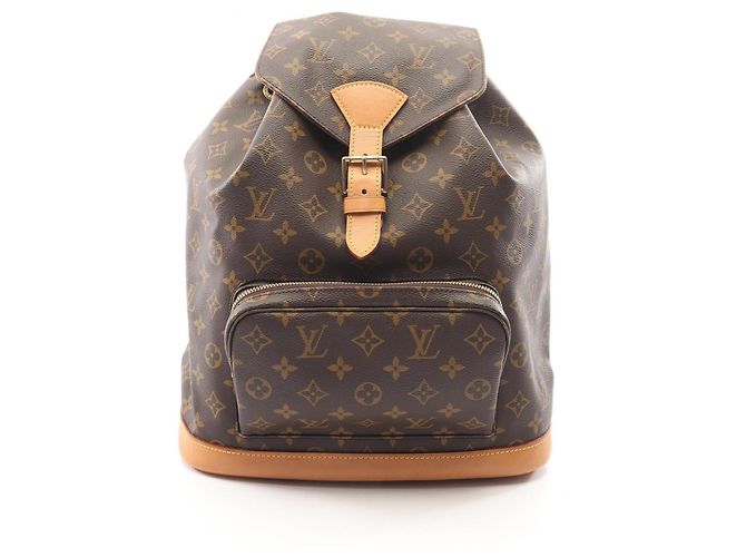 Mochila Louis Vuitton Montsouris GM Monogram Marrom Monograma