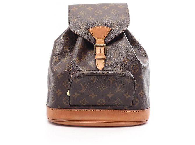 Rucksack/Handtasche Louis Vuitton Montsouris MM Braun Monogramm