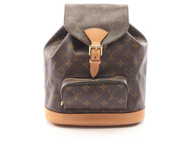 Louis Vuitton Montsouris MM Monogram Rucksack Braun Monogramm