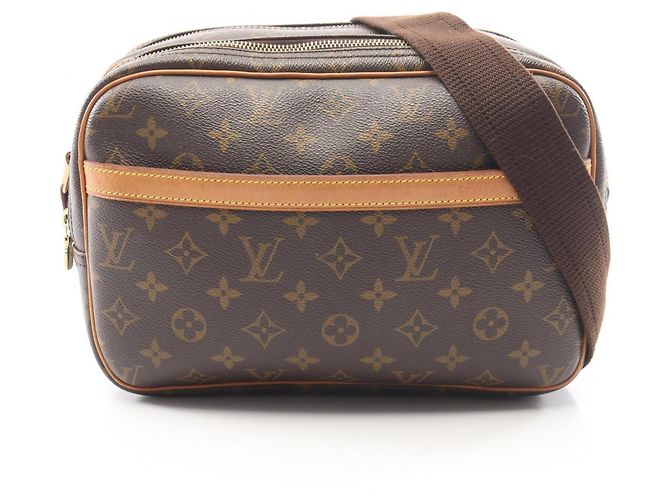 Sac à main Louis Vuitton Reporter PM Monogram Marron Monogramme