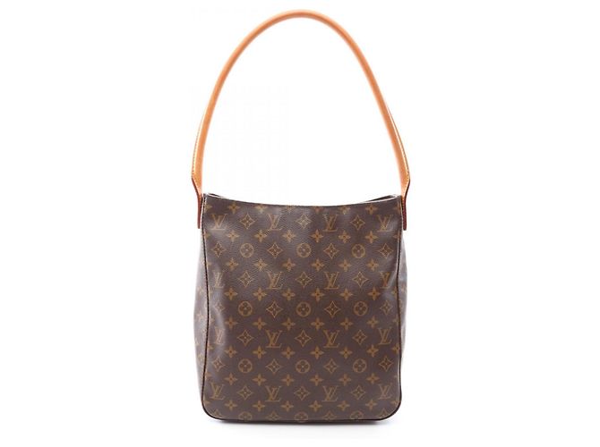 Bolsa de Ombro Louis Vuitton Looping GM Marrom Monograma