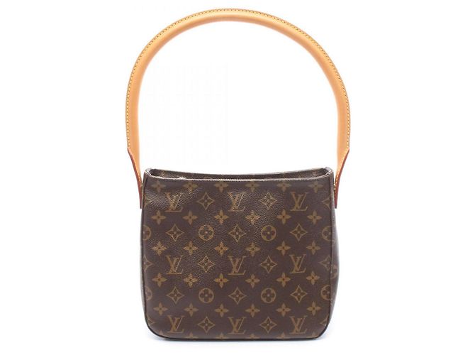 Sac à épaule Louis Vuitton Looping MM Marron Monogramme
