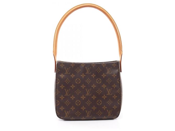 Bolsa de ombro Louis Vuitton Looping MM Marrom Monograma