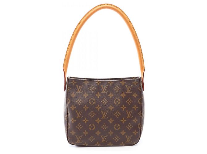 Bolsa de Ombro Louis Vuitton Looping MM Monogram Marrom Monograma