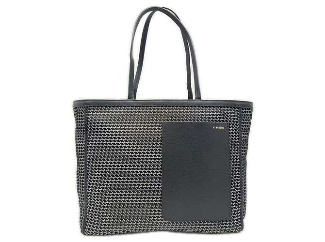 Borsa Tote Valextra K-VAL Medium Nero Bianco
