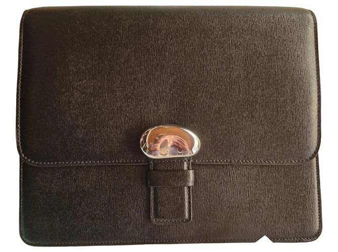 Clutch Tiffany & Co. Bean in pelle e argento Nero