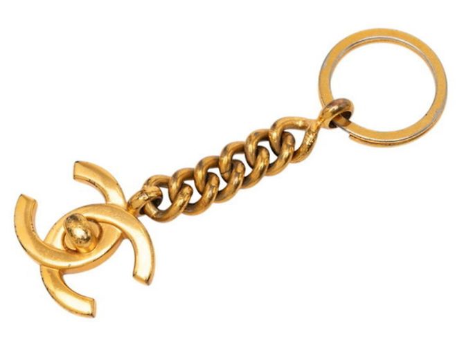 Portachiavi Vintage Chanel Coco Mark D'oro