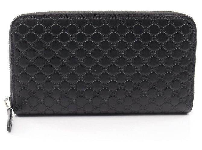 Cartera larga Microguccissima Gucci Negro
