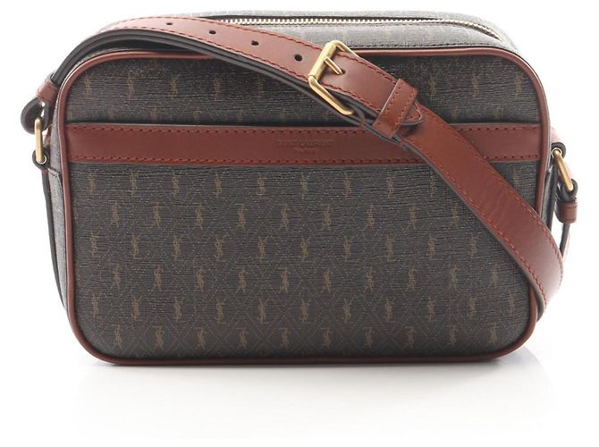 Borsa a tracolla Monogram Yves Saint Laurent Marrone