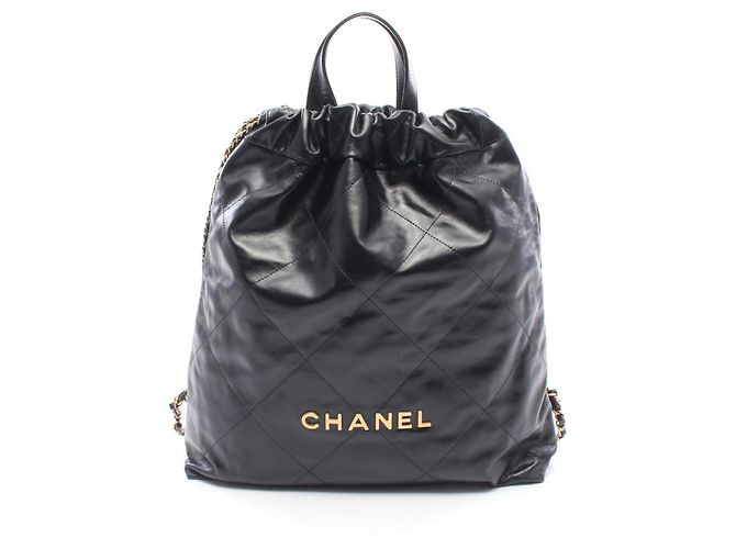 Sac à dos/Sac à main Chanel 22 Large Noir