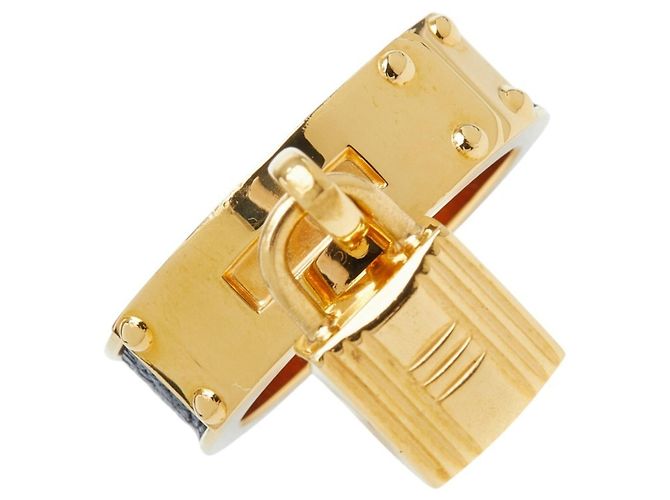 Hermès Hermes Kelly Schalring Schwarz Golden