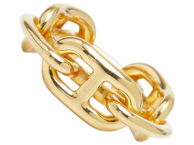 Ring Hermès Anel para lenço Hermes Legato Chaine d'Ancre Dourado