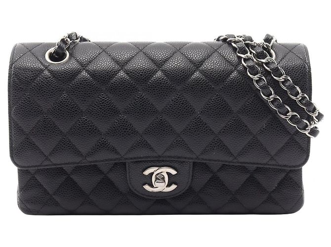 Borsa a Spalla Chanel Matelassé Double Flap Nero