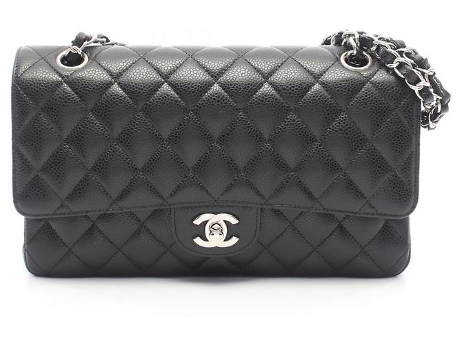 Bolso de hombro Chanel Matelassé Double Flap Negro