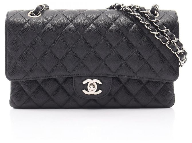 Borsa a Spalla Chanel Matelassé Double Flap Nero