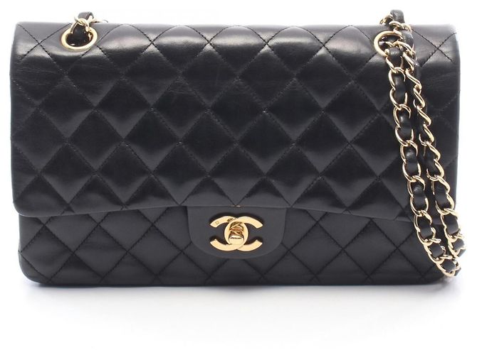 Borsa a Spalla Chanel Matelassé Double Flap Nero