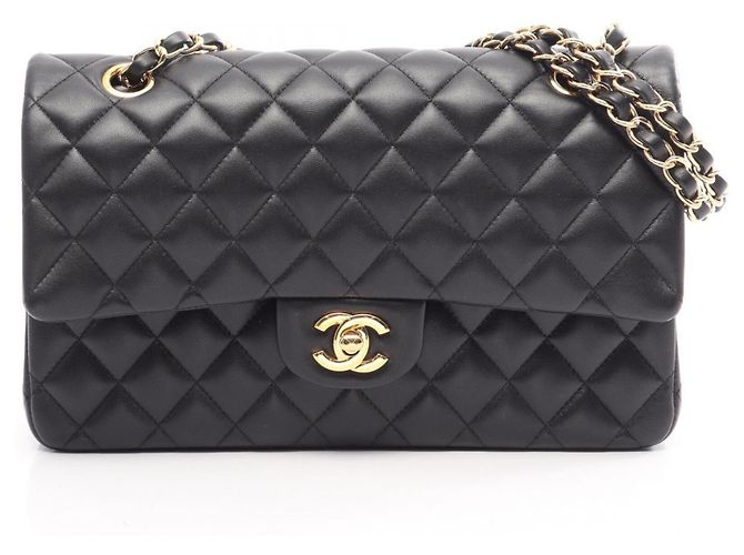 Borsa a tracolla Chanel Matelassé Double Flap Nero