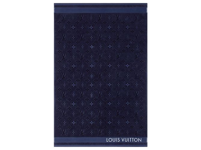 Toalha Louis Vuitton Monogram Azul escuro