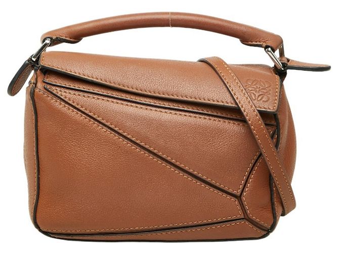 Loewe Anagram Puzzle Bag Mini Marrom