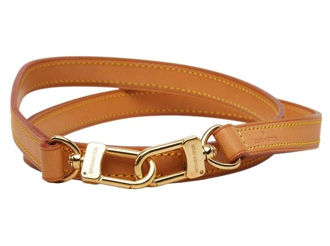 Louis Vuitton Shoulder Strap Beige Golden