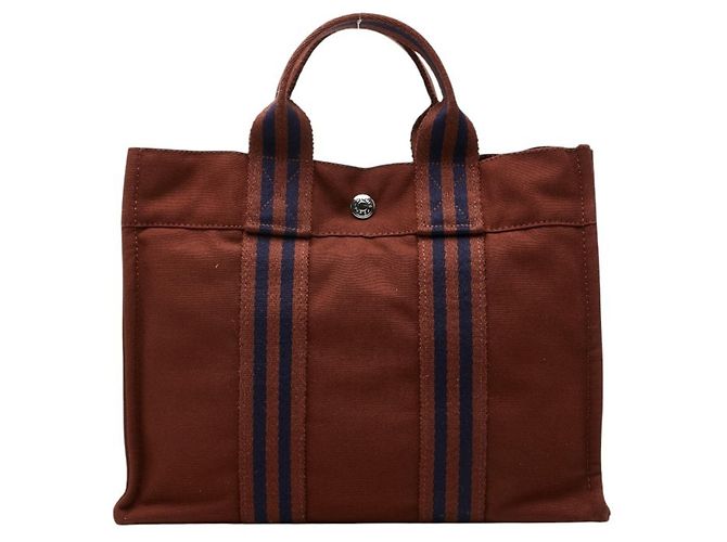 Hermès Bolso Hermes Fourre-Tout PM Castaño