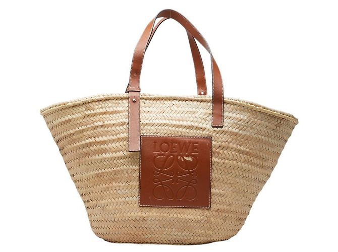 Loewe Classic Basket Large Tote Bag Braun Beige